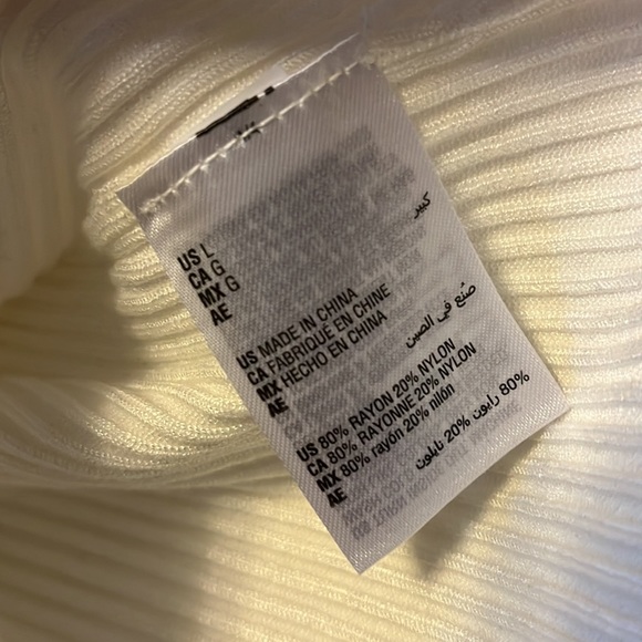 NWOT white sequin sweater from INC. - Picture 7 of 8